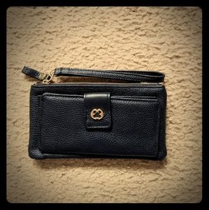 Emma Fox leather wristlet wallet